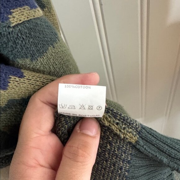 Vilagallo Anthropologie embroidered camo cardigan sweater S Small - Picture 14 of 15